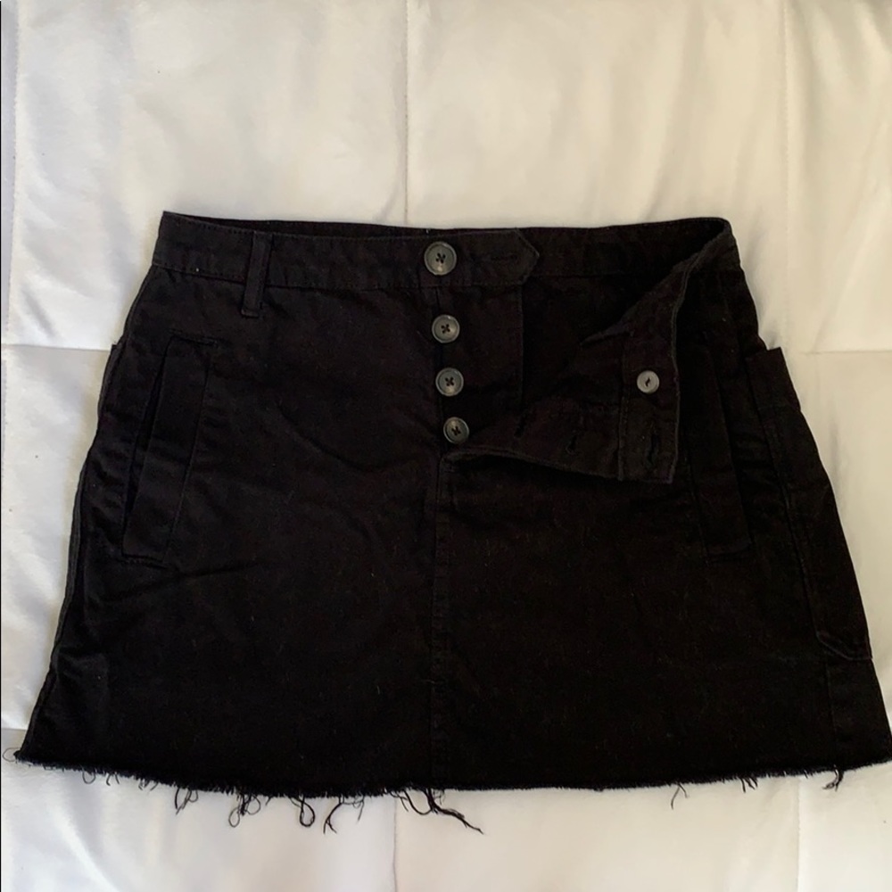 black jean Urban Outfitters skirt